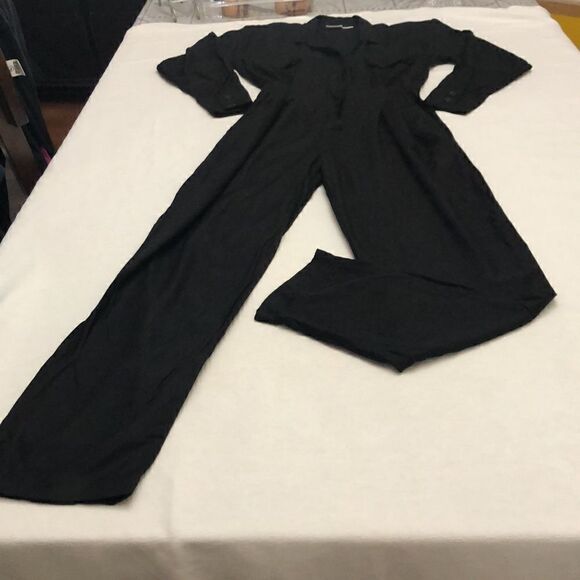 Vintage Avon Fashion jumpsuit long sleeve elastic waist and pockets size 7/8 - Picture 7 of 11